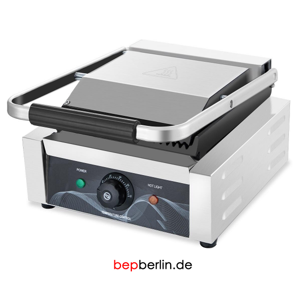 Elektro Kontaktgrill 308x395x210mm, oben & unten gerillt, 1,8kW-230V